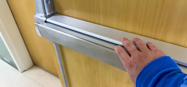 Installing a Push Bar on a Door Midwest City